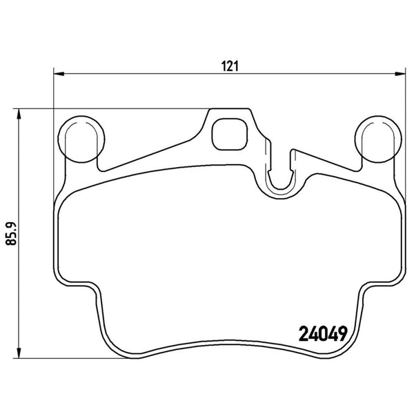 Balatas De Freno Delantera Para Porsche Cayman 2009-2012