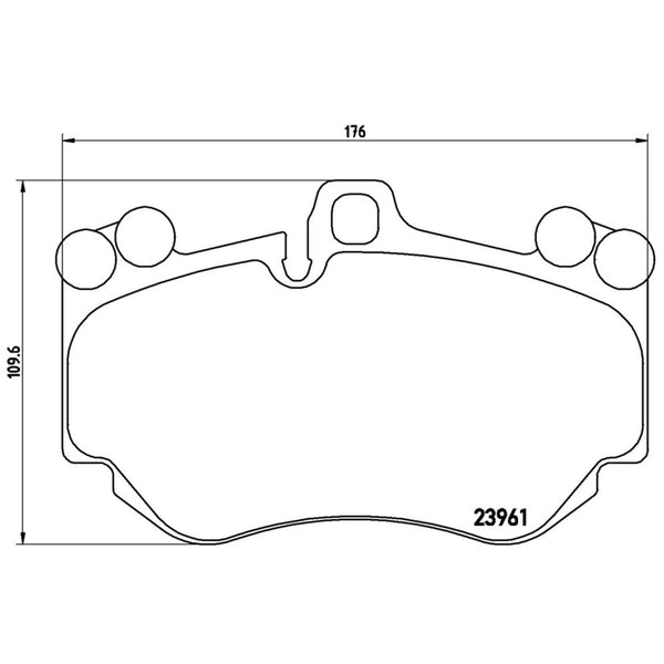 Balatas De Freno Delantera Para Porsche Cayenne 2006-2010