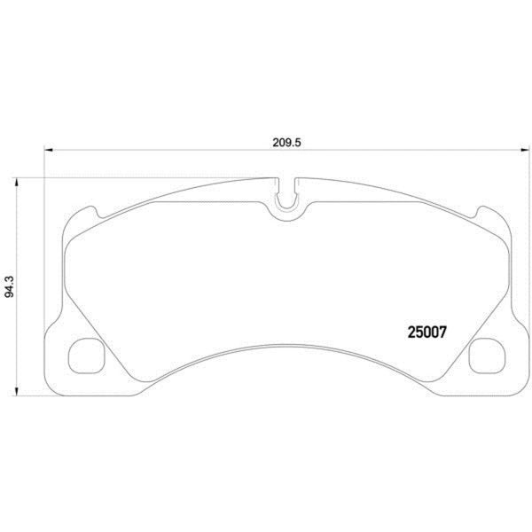 Balatas De Freno Delantera Para Porsche Cayenne 2008-2008