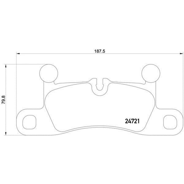 Balatas De Freno Trasera Para Volkswagen Touareg 2011-2018