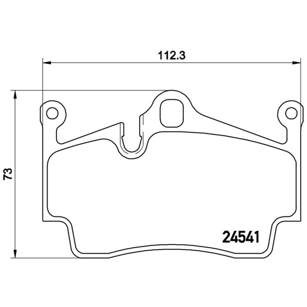 Balatas De Freno Trasera Para Porsche Cayman 2007-2016