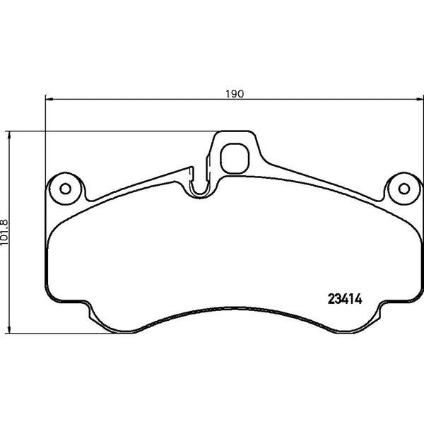 Balatas De Freno Delantera Para Porsche 911 2007-2013