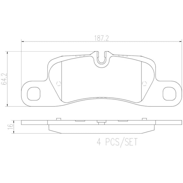 Balatas De Freno Trasera Para Porsche Cayenne 2016-2017