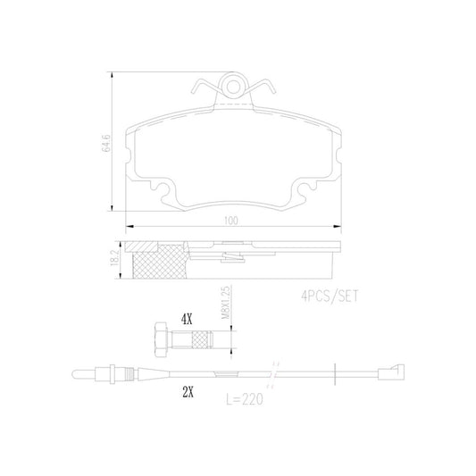 Balatas De Freno Delantera Para Nissan Platina 2002-2010