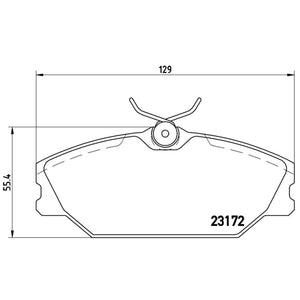 Balatas De Freno Delantera Para Renault Clio 2002-2006