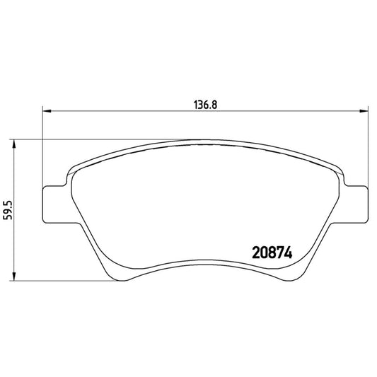 Balatas De Freno Delantera Para Renault Megane 2004-2010