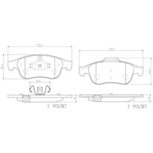 Balatas De Freno Delantera Para Renault Fluence 2011-2017