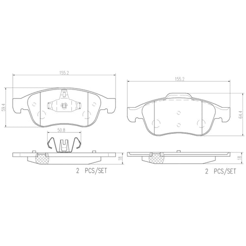 Balatas De Freno Delantera Para Renault Fluence 2011-2017