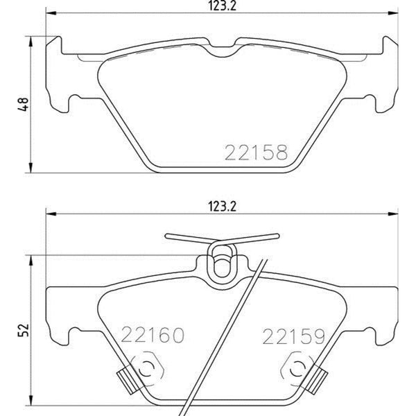 Balatas De Freno Trasera Para Subaru Legacy 2015-2019