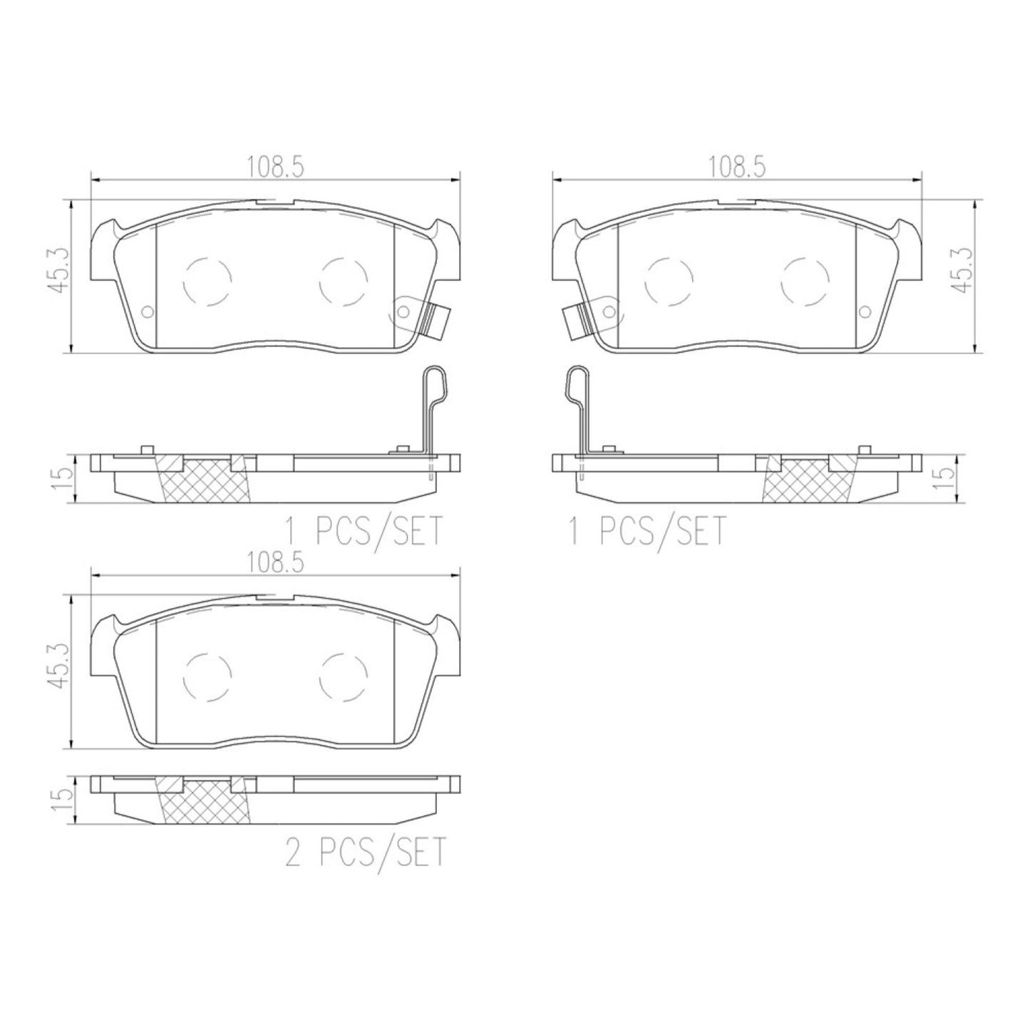 Balatas De Freno Delantera Para Suzuki Ignis 2017-2021