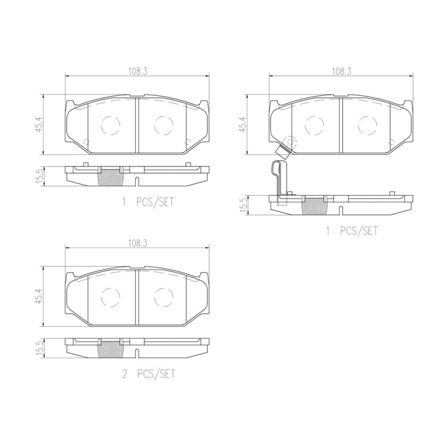 Balatas De Freno Delantera Para Suzuki Swift 2007-2017