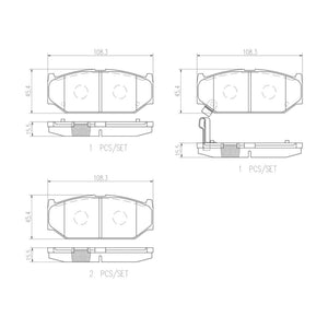 Balatas De Freno Delantera Para Suzuki Swift 2007-2017