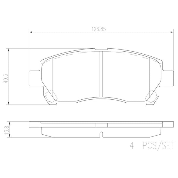 Balatas De Freno Delantera Para Toyota Avanza 2007-2019
