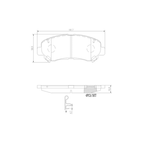 Balatas De Freno Delantera Para Nissan Sentra 2007-2012