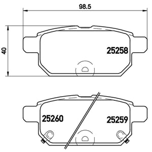 Balatas De Freno Trasera Para Suzuki Swift 2013-2023