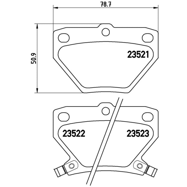 Balatas De Freno Trasera Para Toyota Corolla 2005-2006