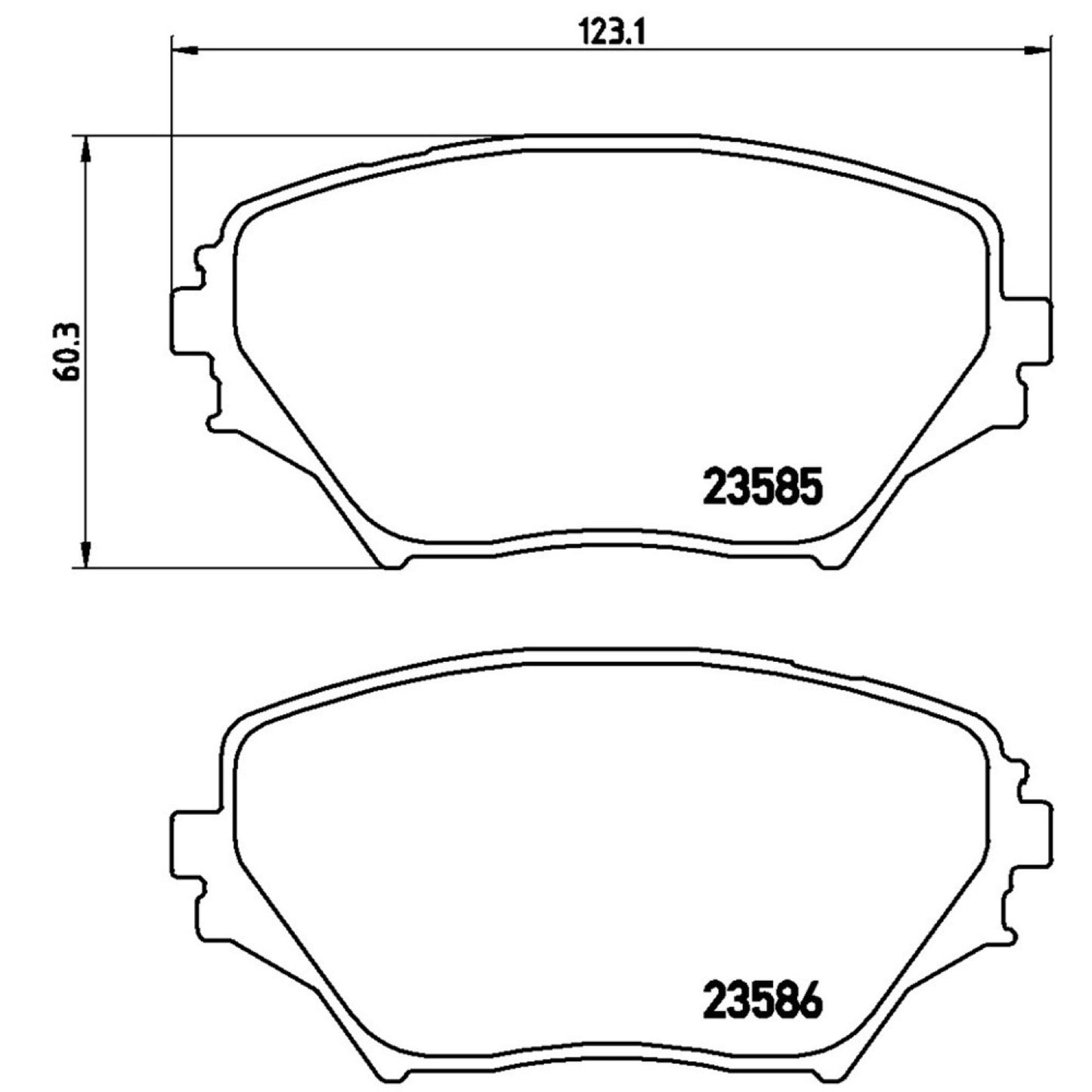 Balatas De Freno Delantera Para Toyota Rav4 2001-2005