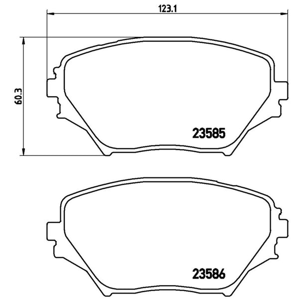 Balatas De Freno Delantera Para Toyota Rav4 2001-2005