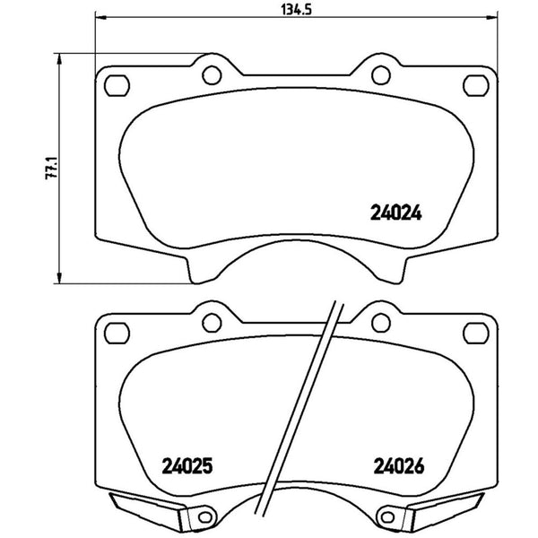 Balatas De Freno Delantera Para Lexus Gx470 2003-2009