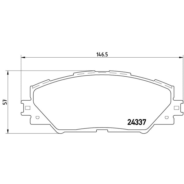Balatas De Freno Delantera Para Toyota Rav4 2006-2018