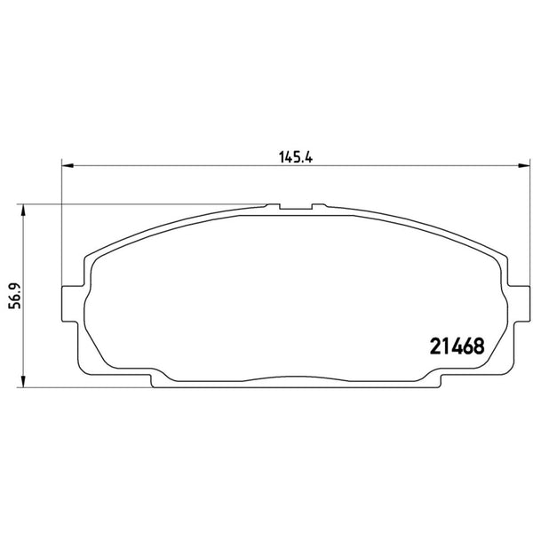Balatas De Freno Delantera Para Toyota Hiace 2006-2018