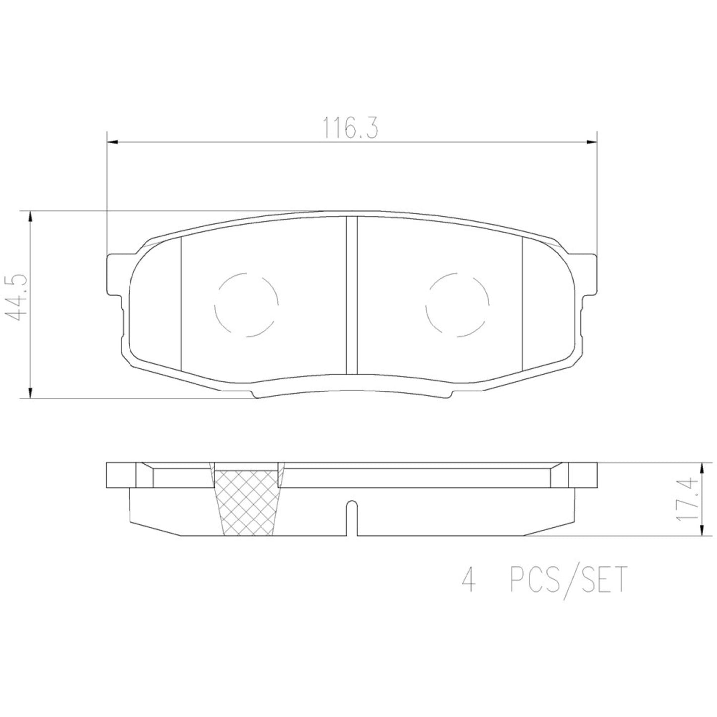 Balatas De Freno Trasera Para Toyota Tundra 2007-2020