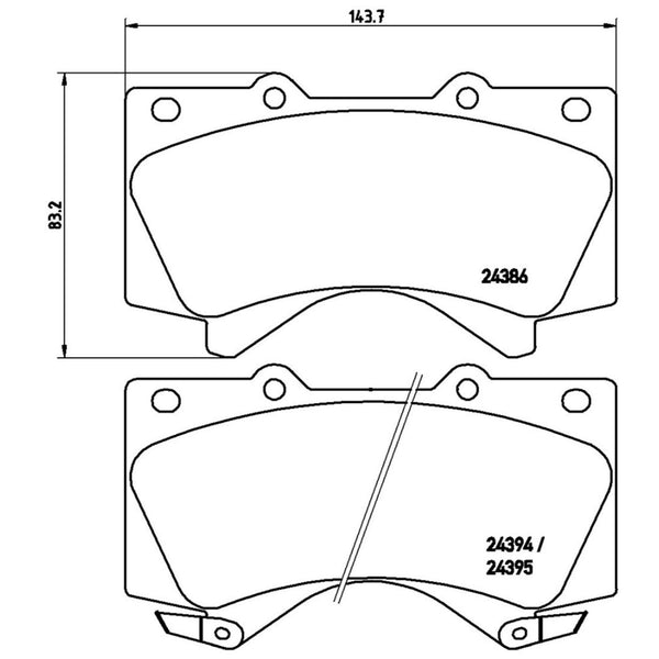 Balatas De Freno Delantera Para Toyota Tundra 2007-2020
