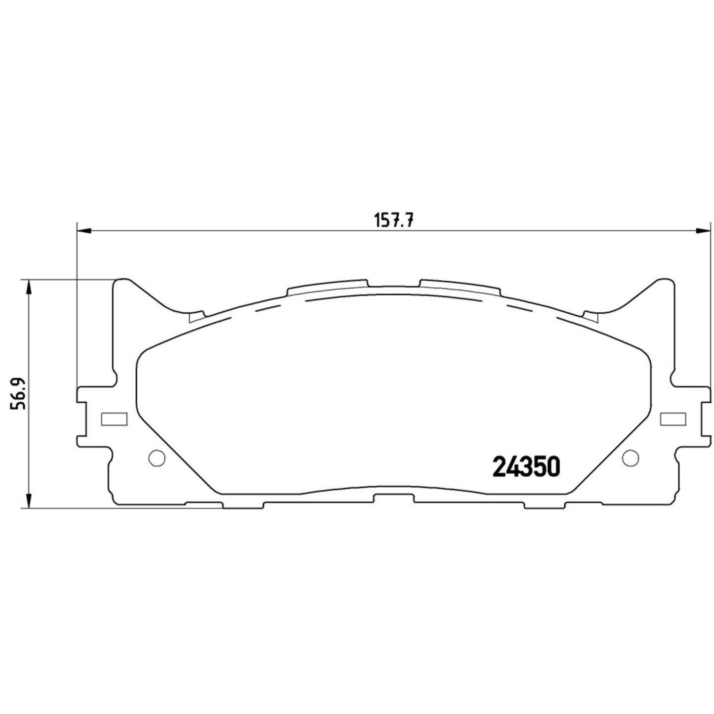 Balatas De Freno Delantera Para Toyota Camry 2007-2017