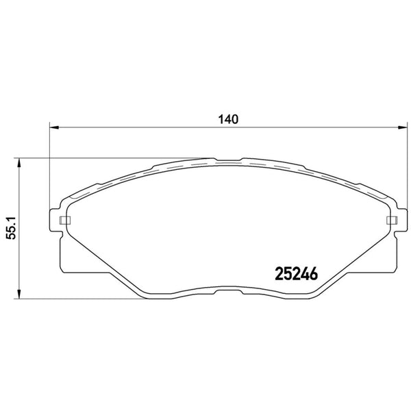 Balatas De Freno Delantera Para Toyota Hilux 2009-2015