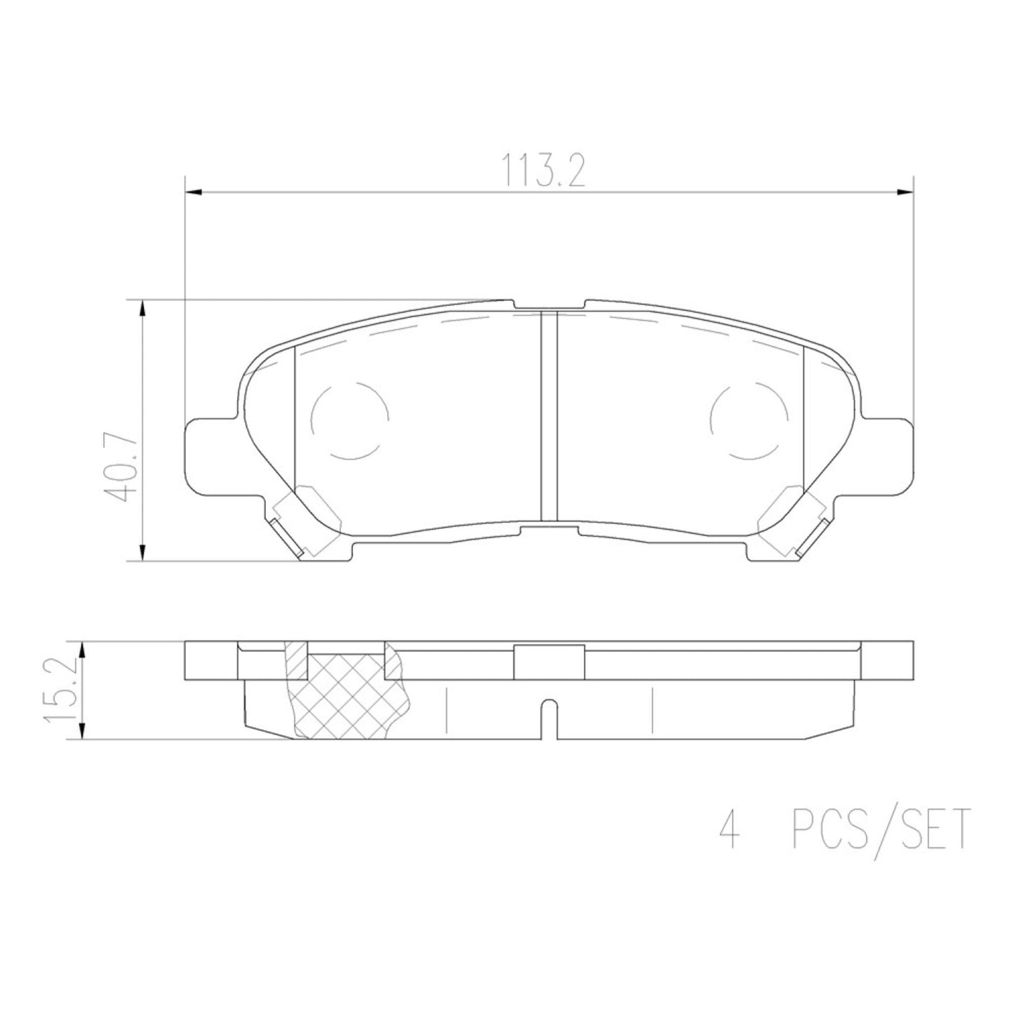 Balatas De Freno Trasera Para Toyota Highlander 2008-2013