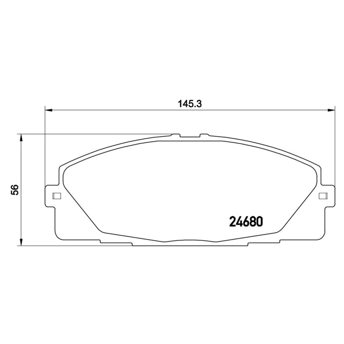 Balatas De Freno Delantera Para Toyota Hiace 2006-2018
