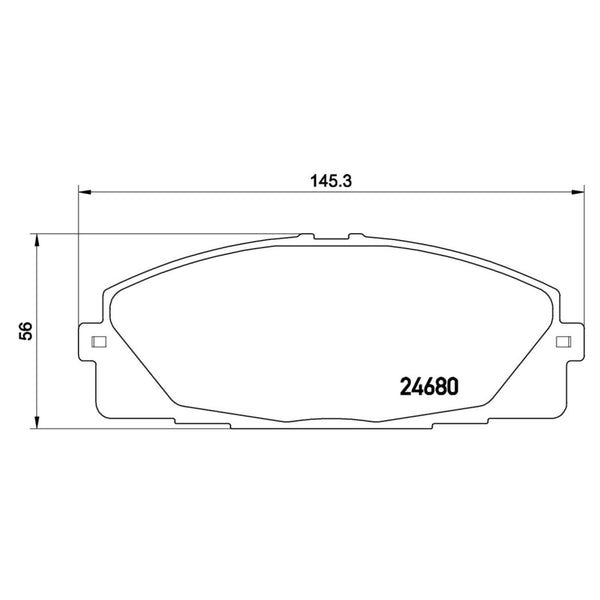 Balatas De Freno Delantera Para Toyota Hiace 2006-2018