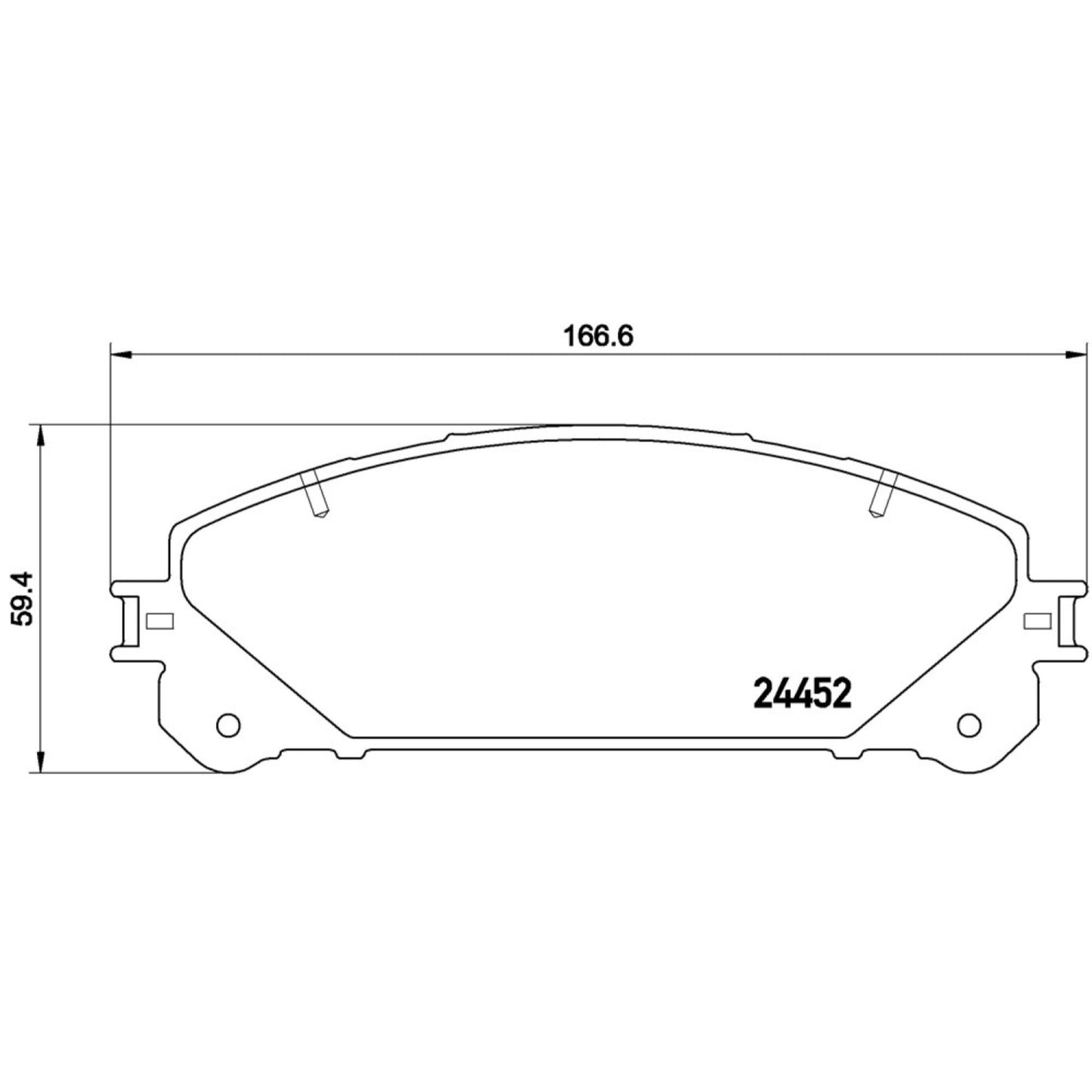 Balatas De Freno Delantera Para Toyota Highlander 2008-2019