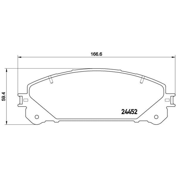 Balatas De Freno Delantera Para Toyota Highlander 2008-2019