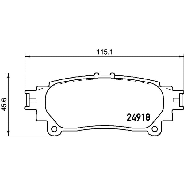 Balatas De Freno Trasera Para Toyota Sienna 2011-2020