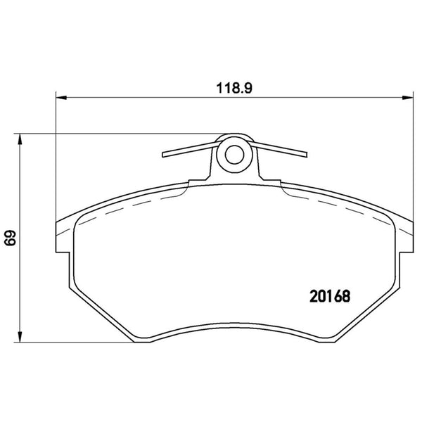 Balatas De Freno Delantera Para Volkswagen Passat 1990-1997
