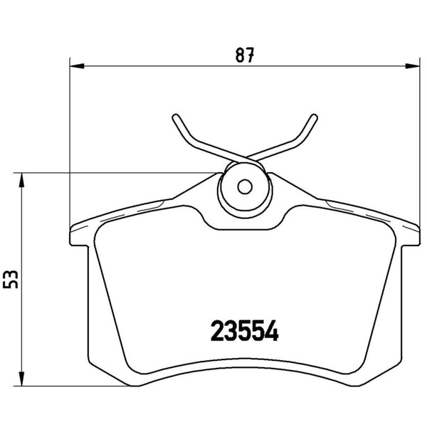 Balatas De Freno Trasera Para Volkswagen Golf 1988-2015