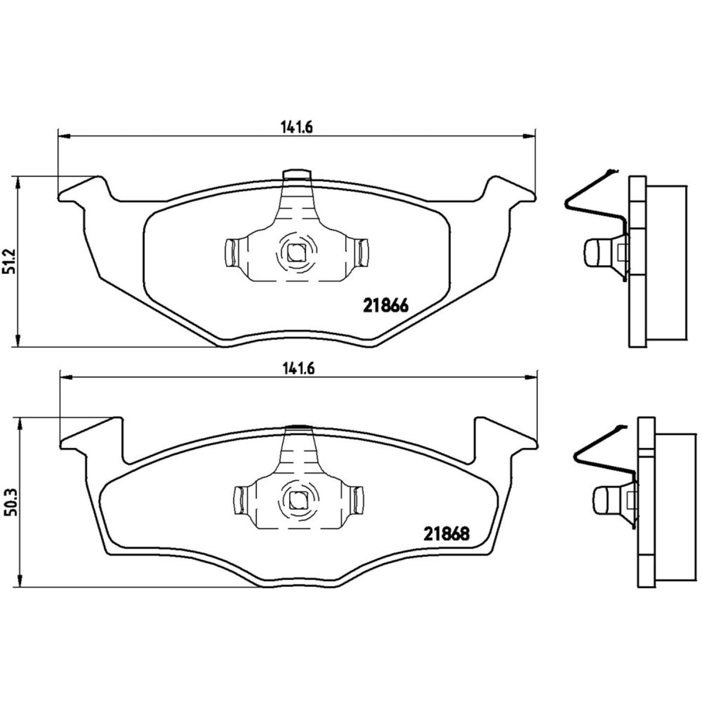 Balatas De Freno Delantera Para Volkswagen Golf 1996-1999