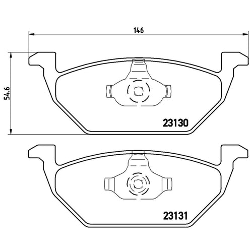 Balatas De Freno Delantera Para Volkswagen Golf 1999-2007