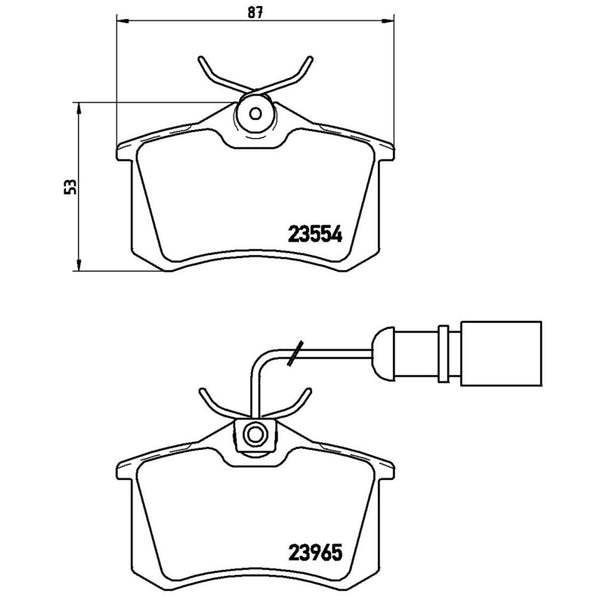 Balatas De Freno Trasera Para Volkswagen Sharan 2002-2008