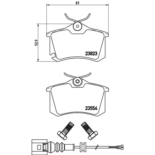 Balatas De Freno Trasera Para Seat Ibiza 2003-2009