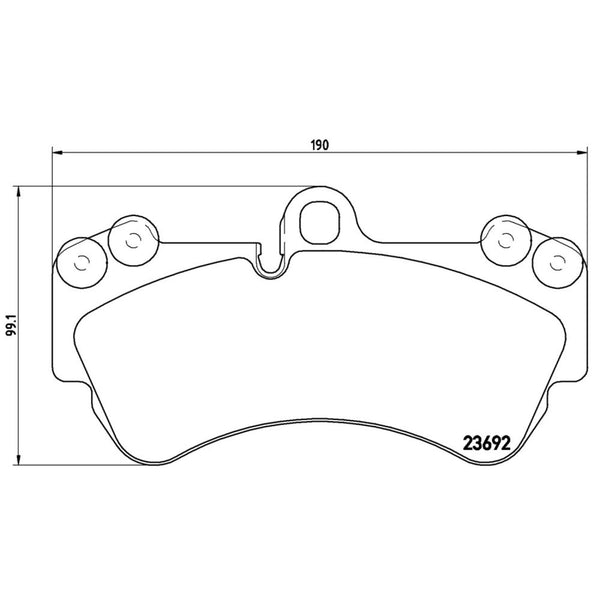 Balatas De Freno Delantera Para Volkswagen Touareg 2004-2010