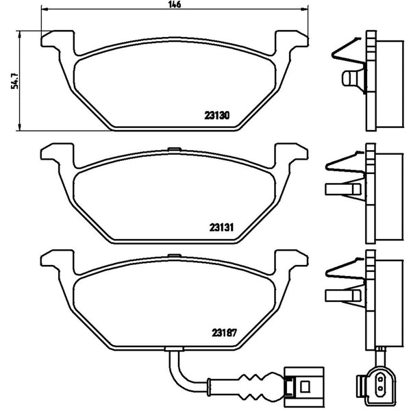 Balatas De Freno Delantera Para Volkswagen Beetle 1998-2018