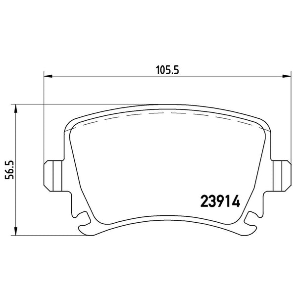 Balatas De Freno Trasera Para Audi A4 2002-2009