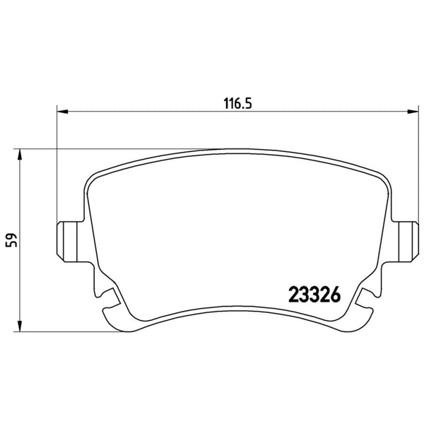 Balatas De Freno Trasera Para Audi S4 2004-2009