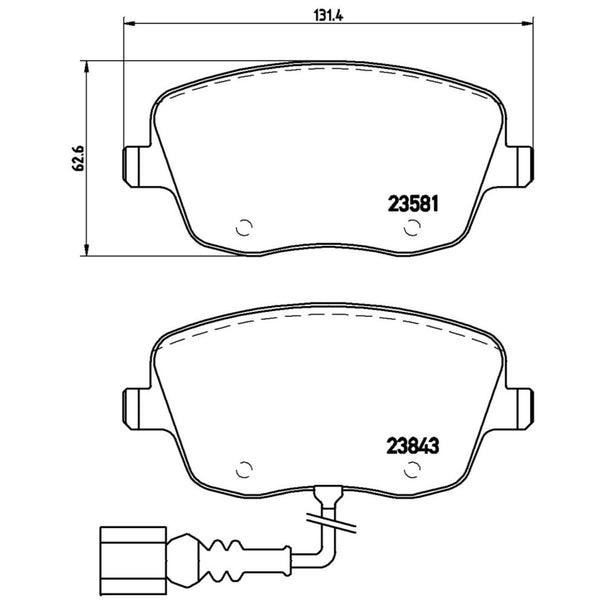 Balatas De Freno Delantera Para Seat Cordoba 2003-2009