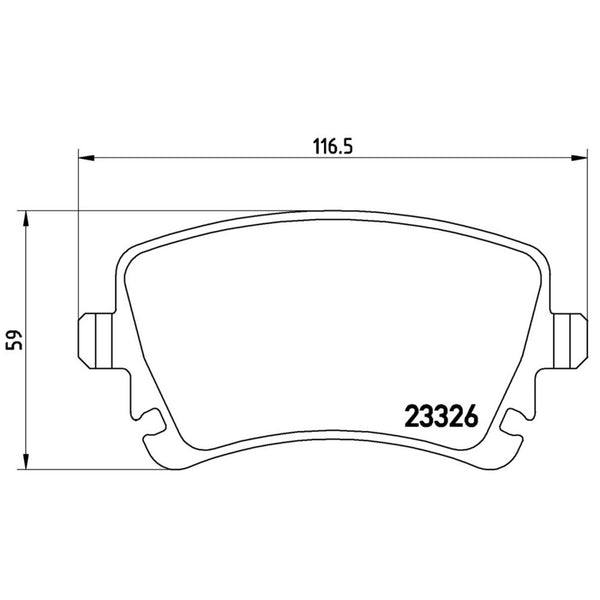 Balatas De Freno Trasera Para Volkswagen Eurovan 2006-2009
