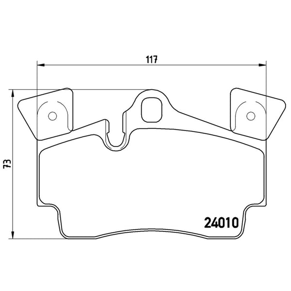 Balatas De Freno Trasera Para Porsche Cayenne 2003-2010