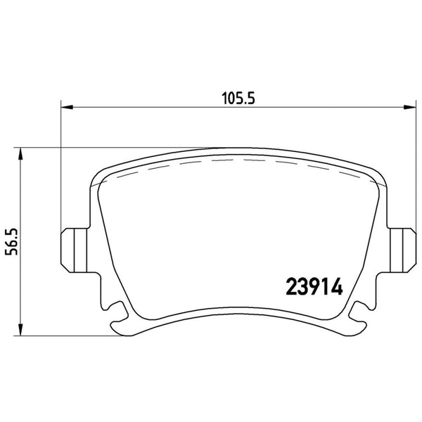 Balatas De Freno Trasera Para Audi A4 2006-2009