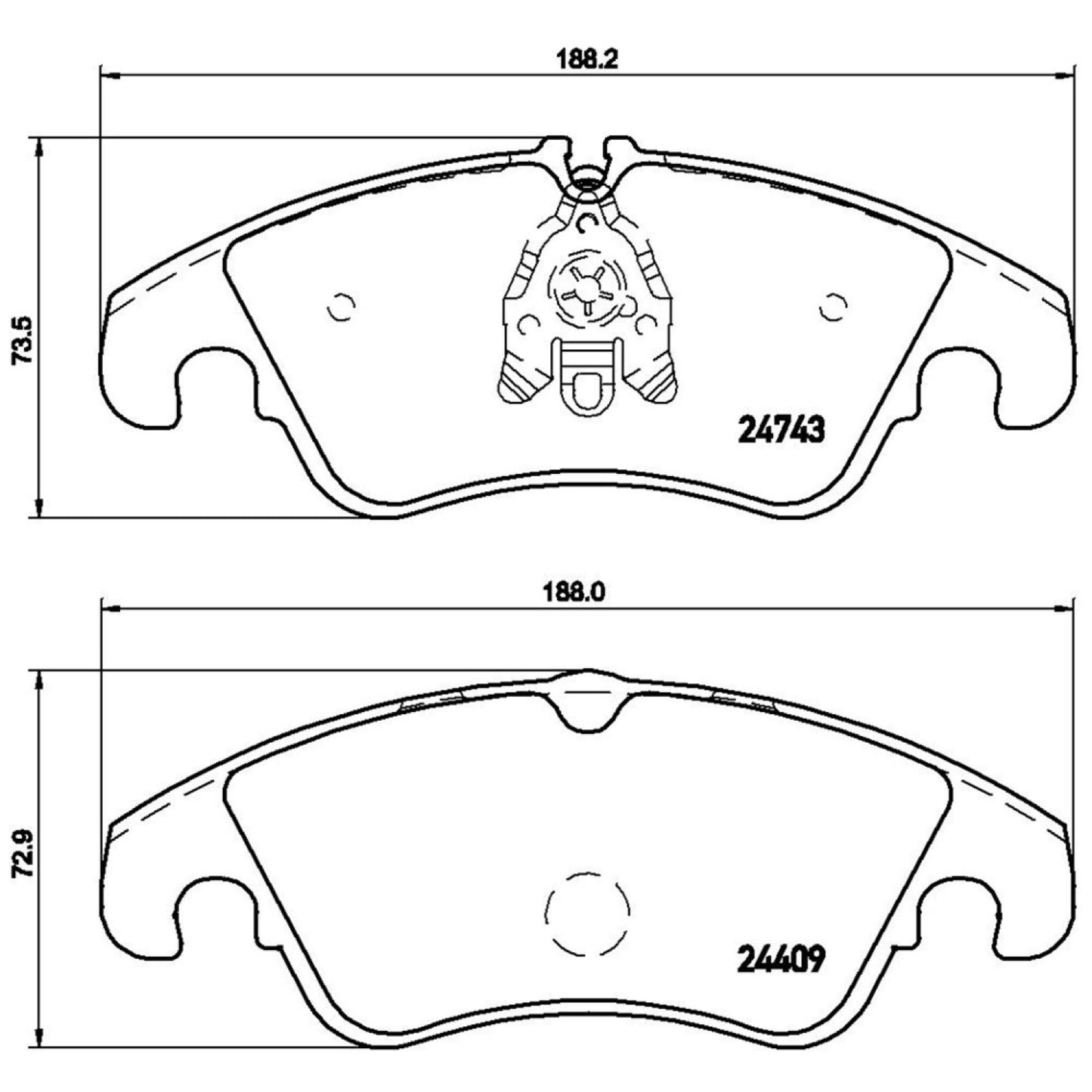 Balatas De Freno Delantera Para Audi A4 2009-2016